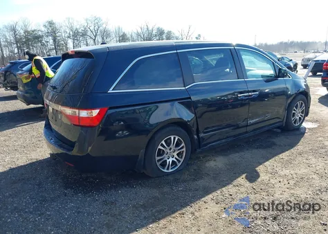 2012 Honda Odyssey Ex-L из США, поврежденный, VIN 5FNRL5H65CB013143